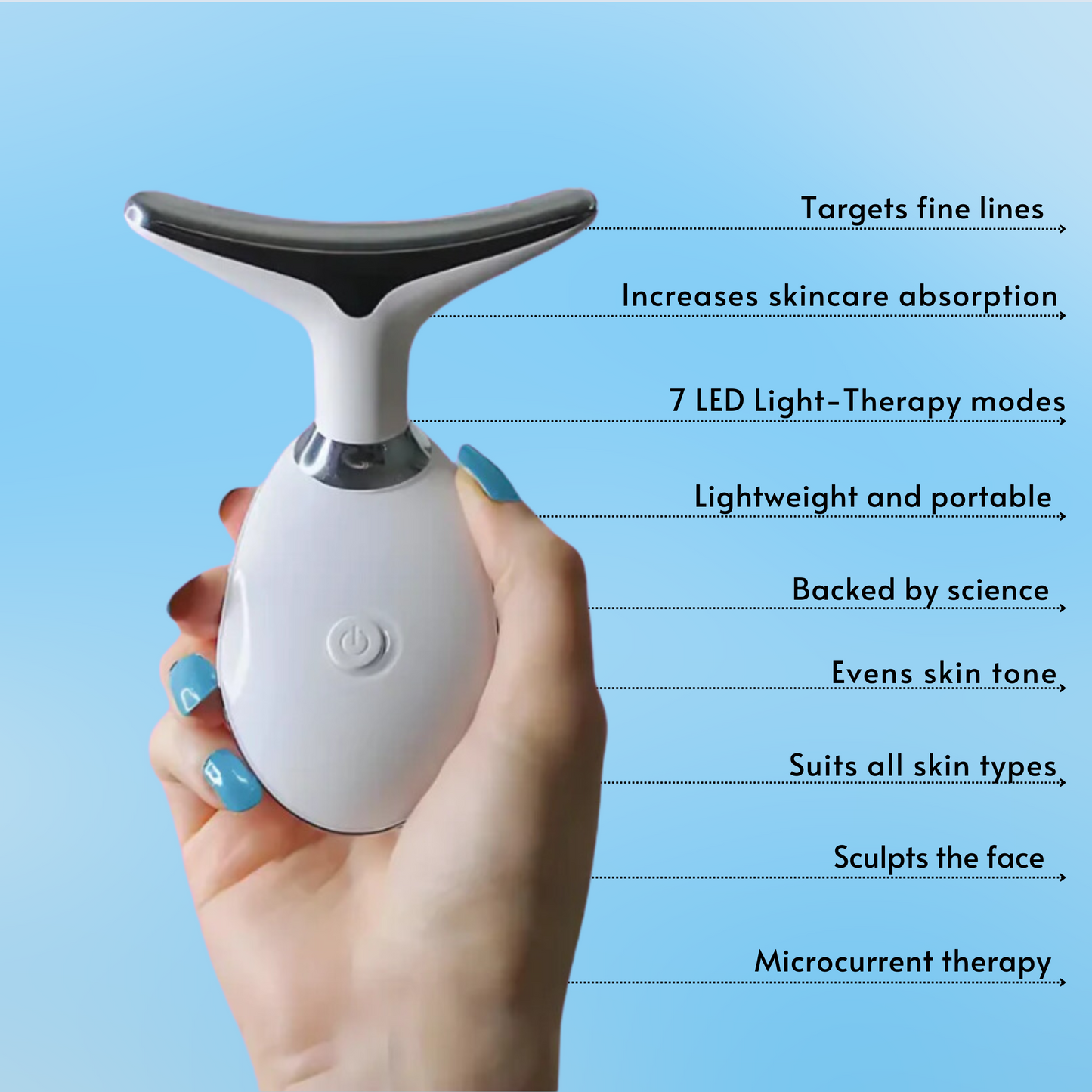 LED Face and Neck Therapy Massager