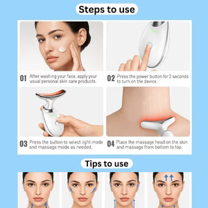 LED Face and Neck Therapy Massager