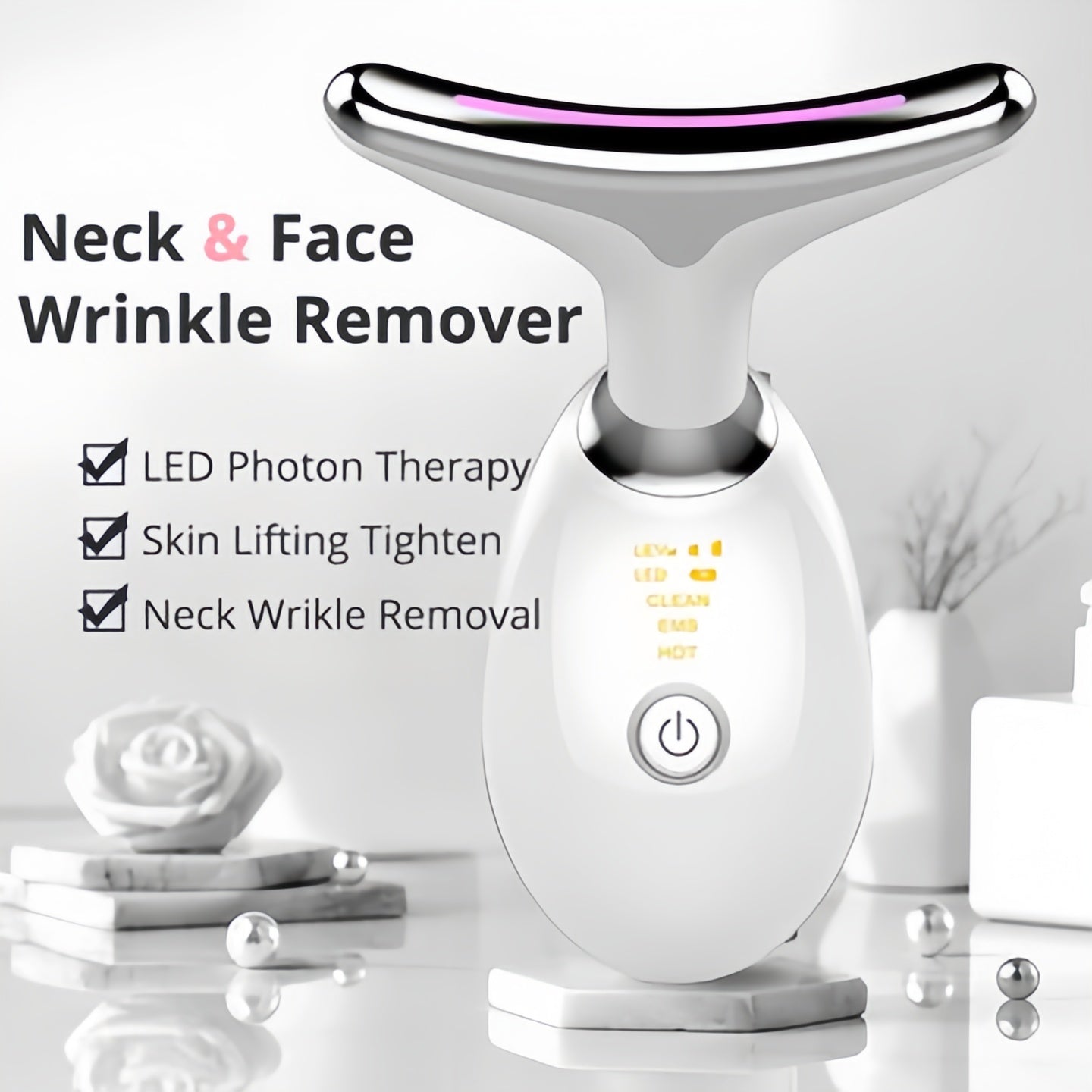 LED Face and Neck Therapy Massager